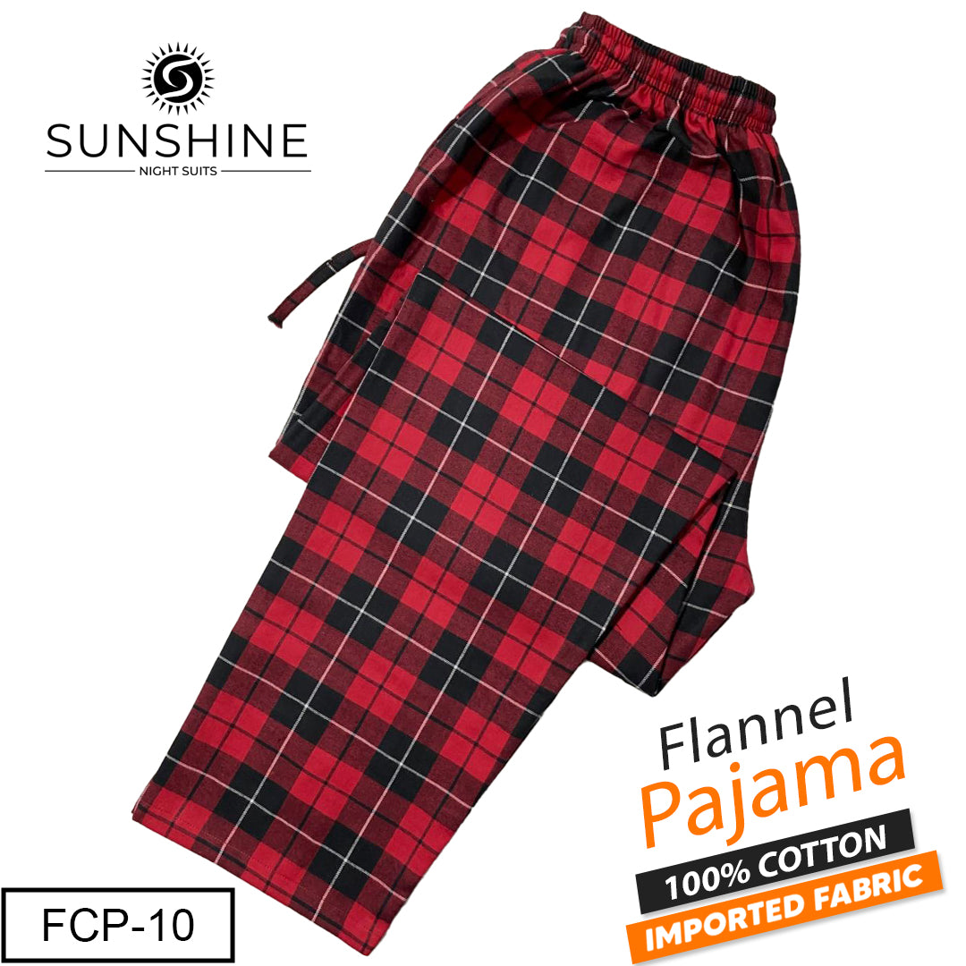 Red and Black Buffalo Check Flannel Pajama – FCP-10 | Winter Fabric