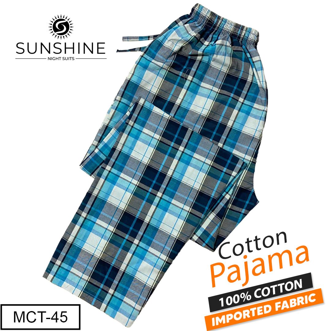 Arctic Sky Check 100% Cotton Trousers MCT-45