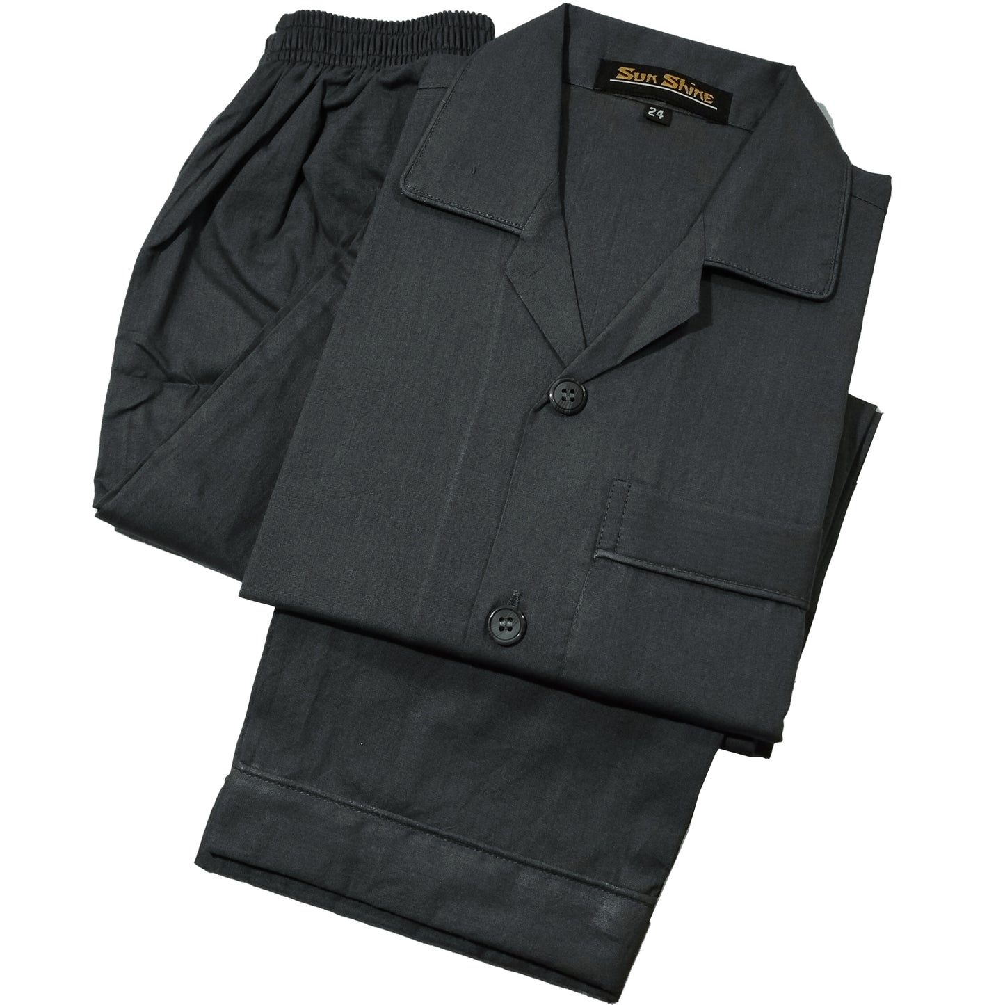 Malaysian Grey Cotton Night Suit - MCN
