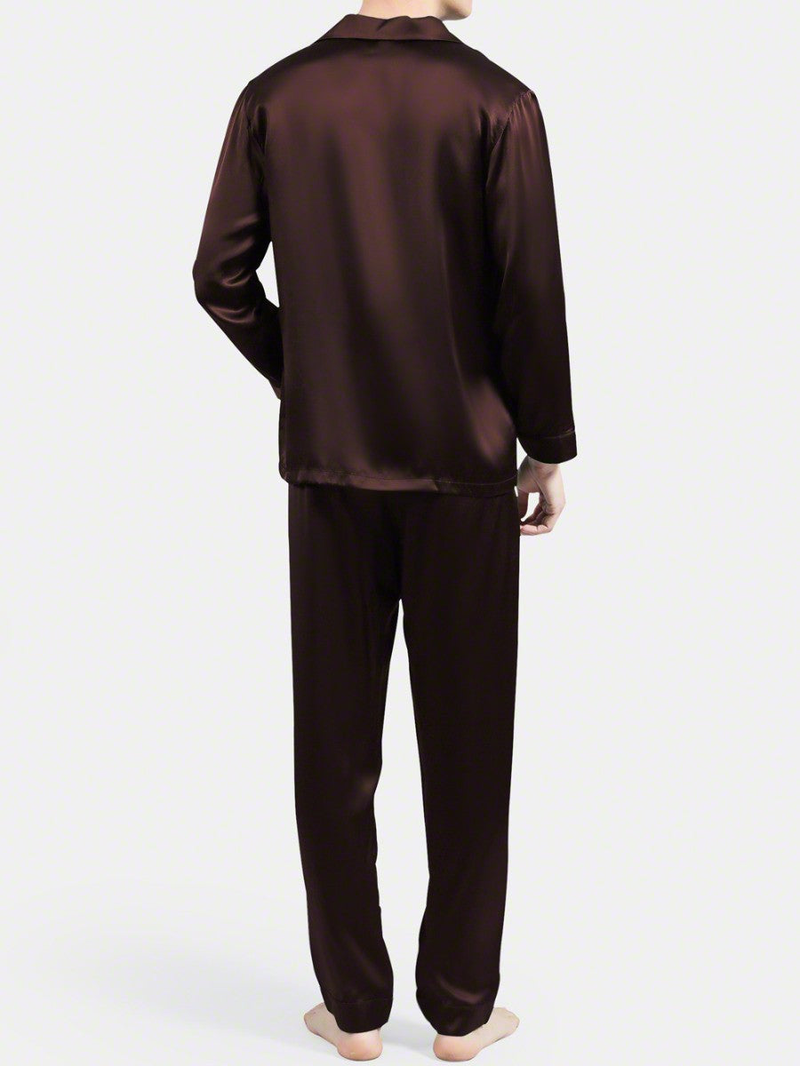 Brown Silk Night Suit - MSN-12