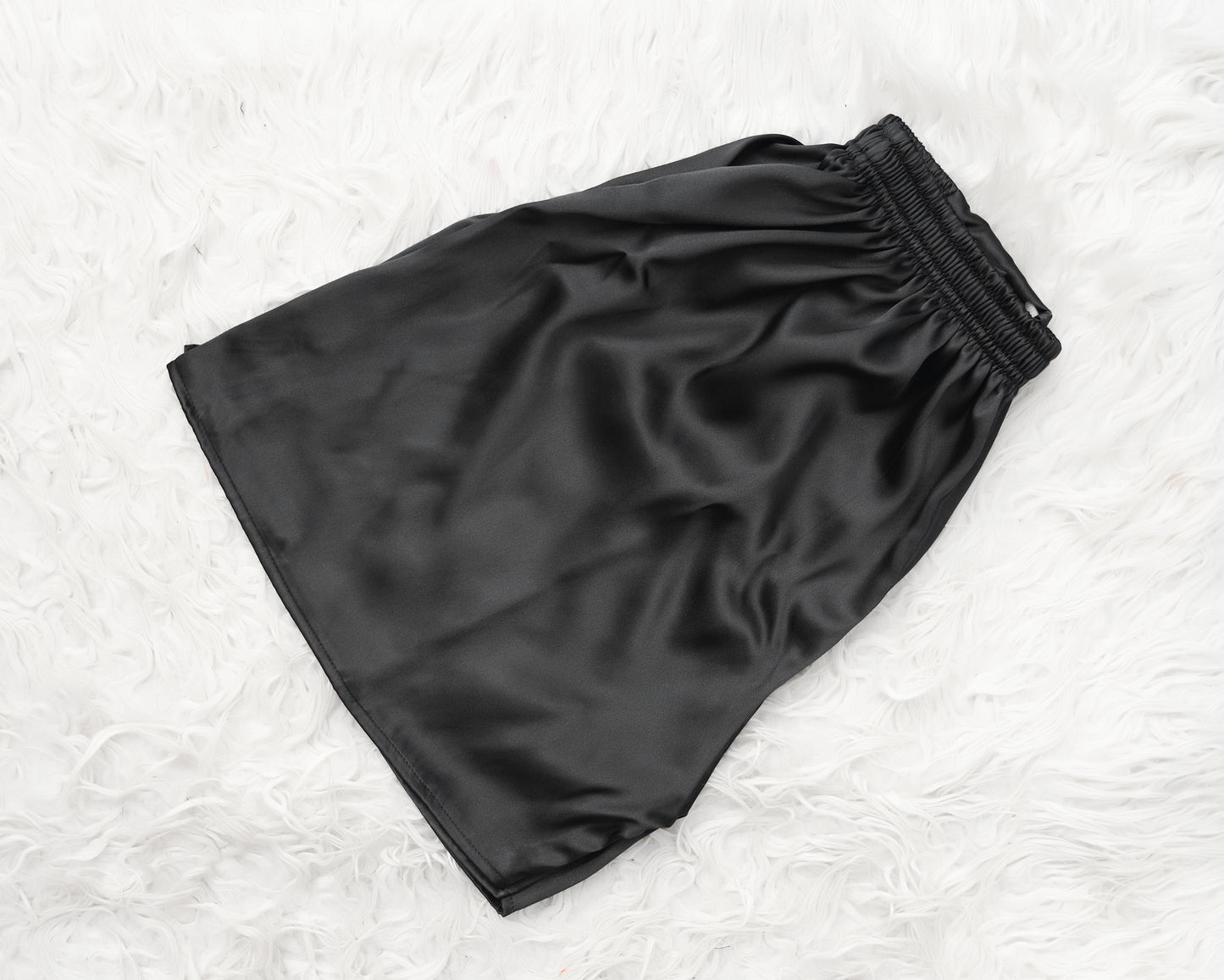 Black Silk Boxer Shorts MSB-01