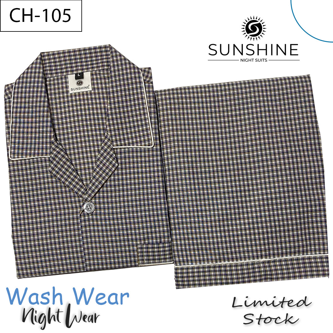 Check Night Suit - CH-105
