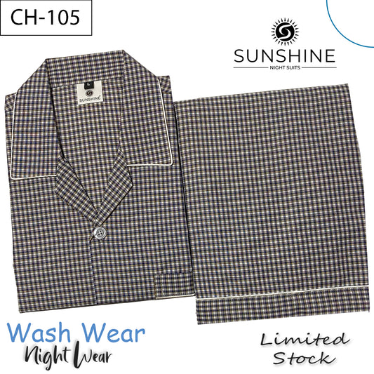 Check Night Suit - CH-105