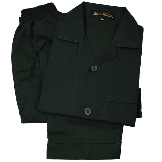 Dark Green Cotton Night Suit - MCN-12