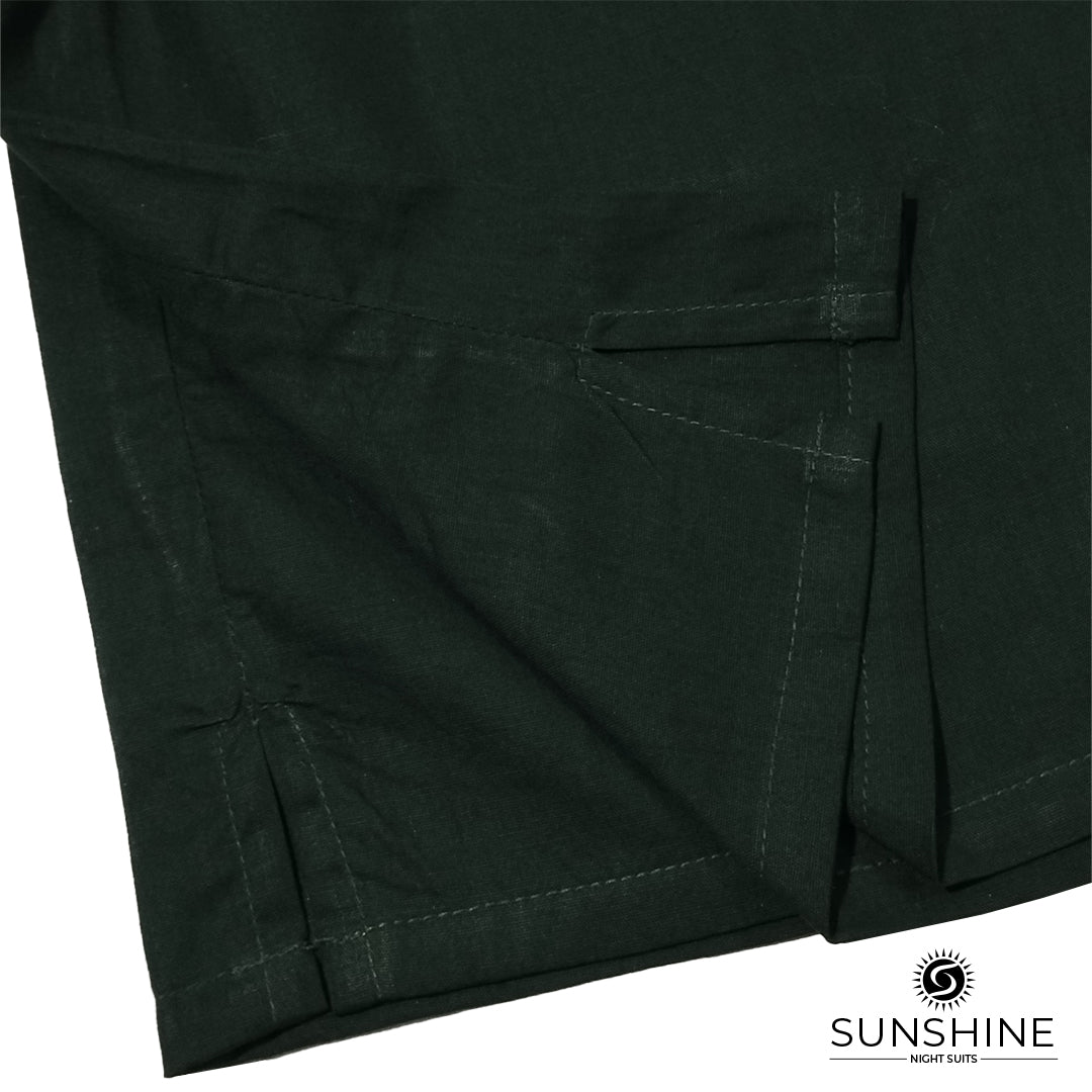 Dark Green Plain Cotton Boxer Short MCB-02