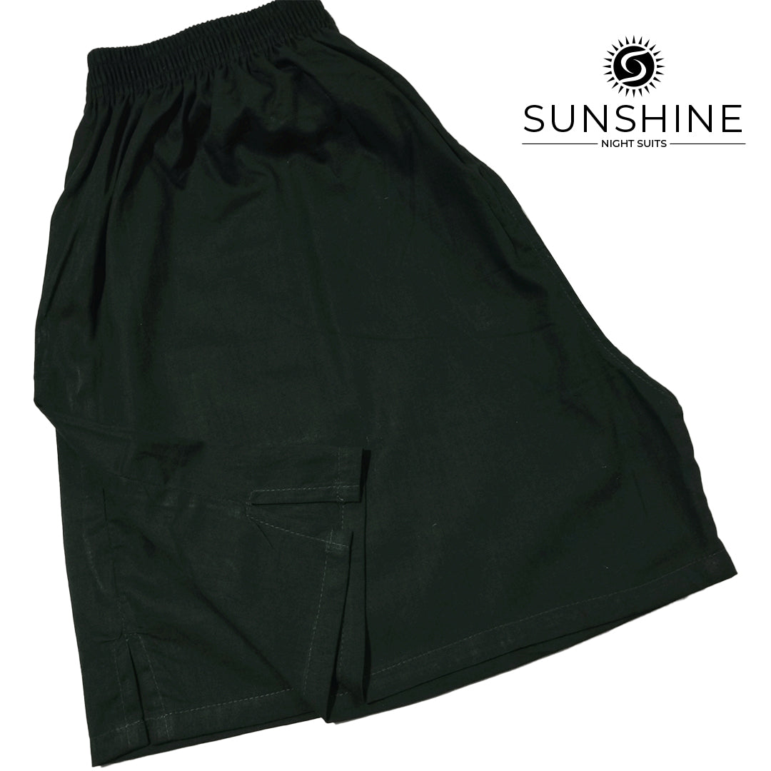 Dark Green Plain Cotton Boxer Short MCB-02