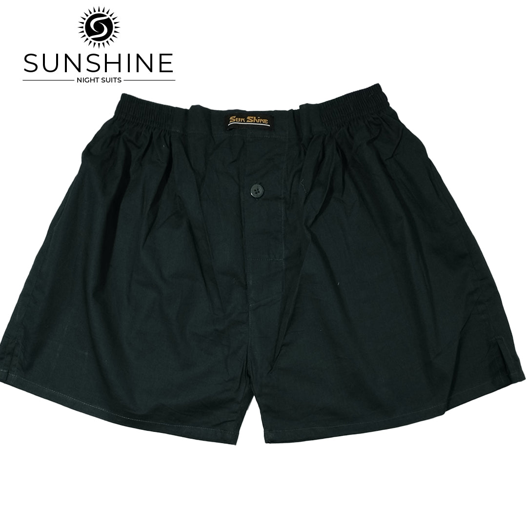 Dark Green Plain Cotton Boxer Short MCB-02