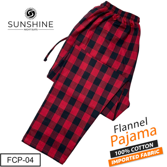 Red Black Check Flannel Pajama – FCP-04 | Winter Fabric