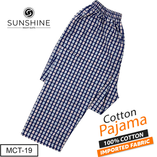 Frosty Blue Check 100% Cotton Pajamas MCT-19