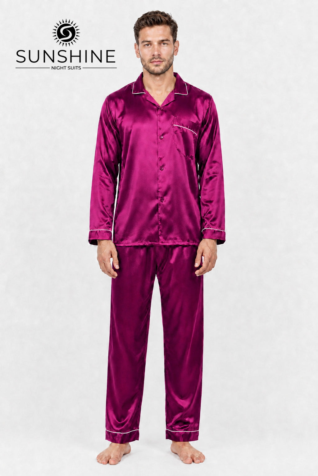 Magenta Silk Night Suit MSN-11