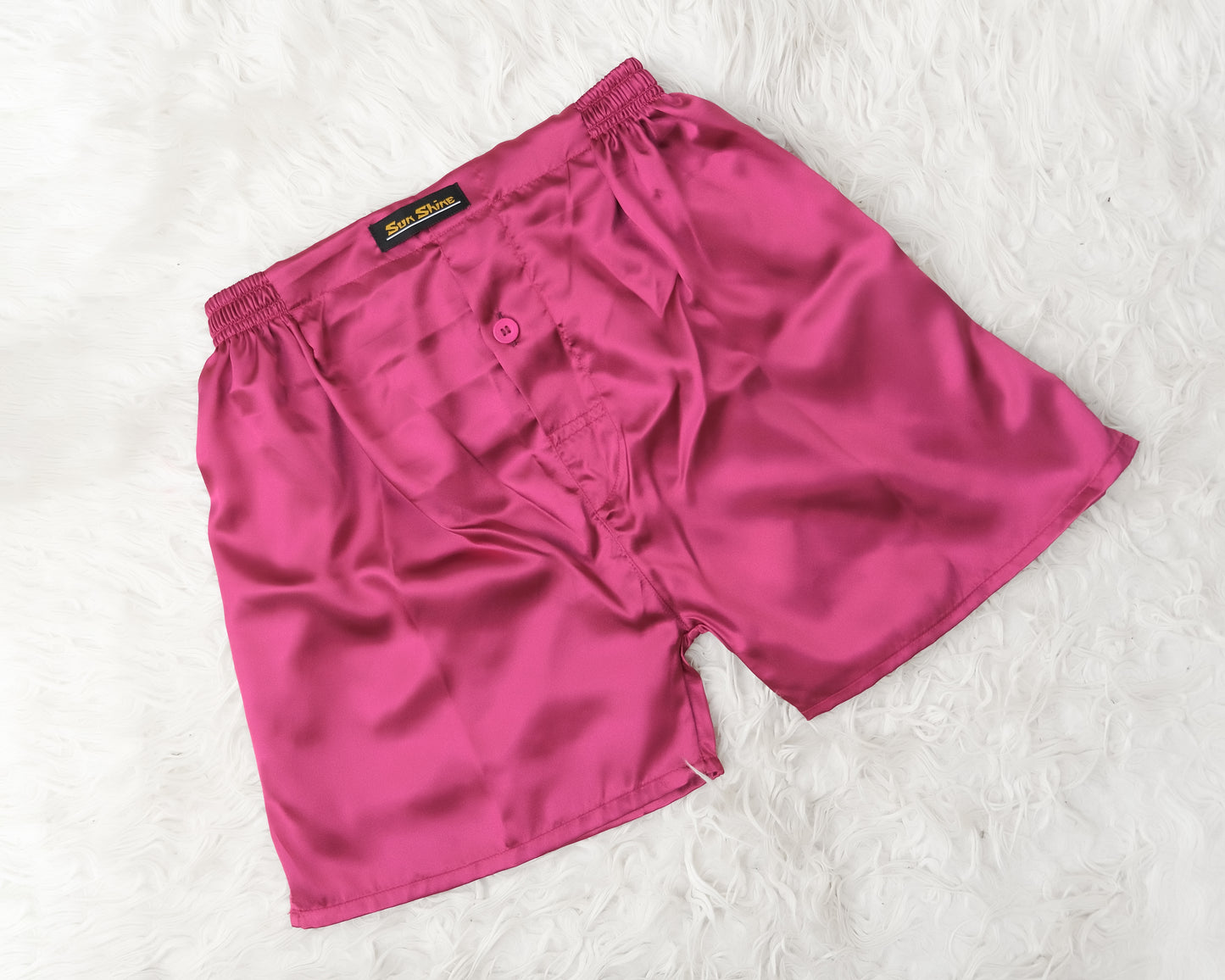 Magenta Silk Boxer Shorts MSB-02