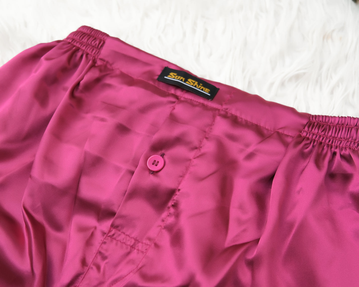 Magenta Silk Boxer Shorts MSB-02