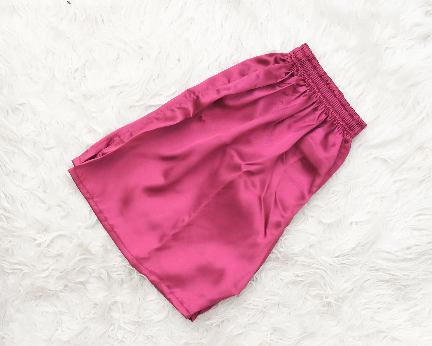 Magenta Silk Boxer Shorts MSB-02