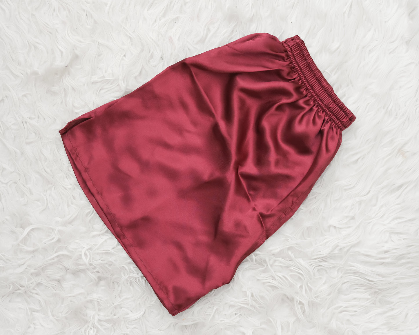 Maroon Silk Boxer Shorts MSB-03