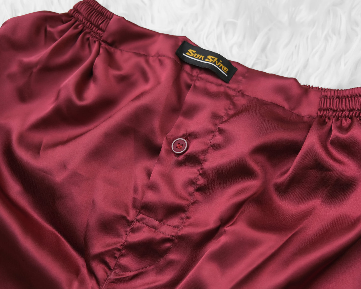 Maroon Silk Boxer Shorts MSB-03