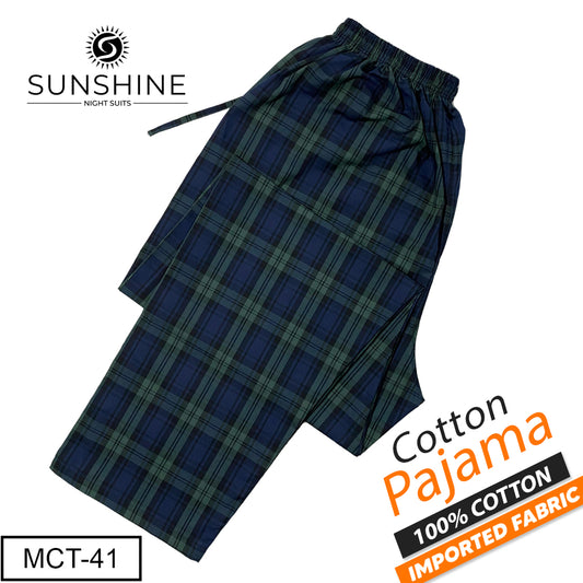 Blackwatch Tartan Check 100% Cotton Pajamas MCT-41
