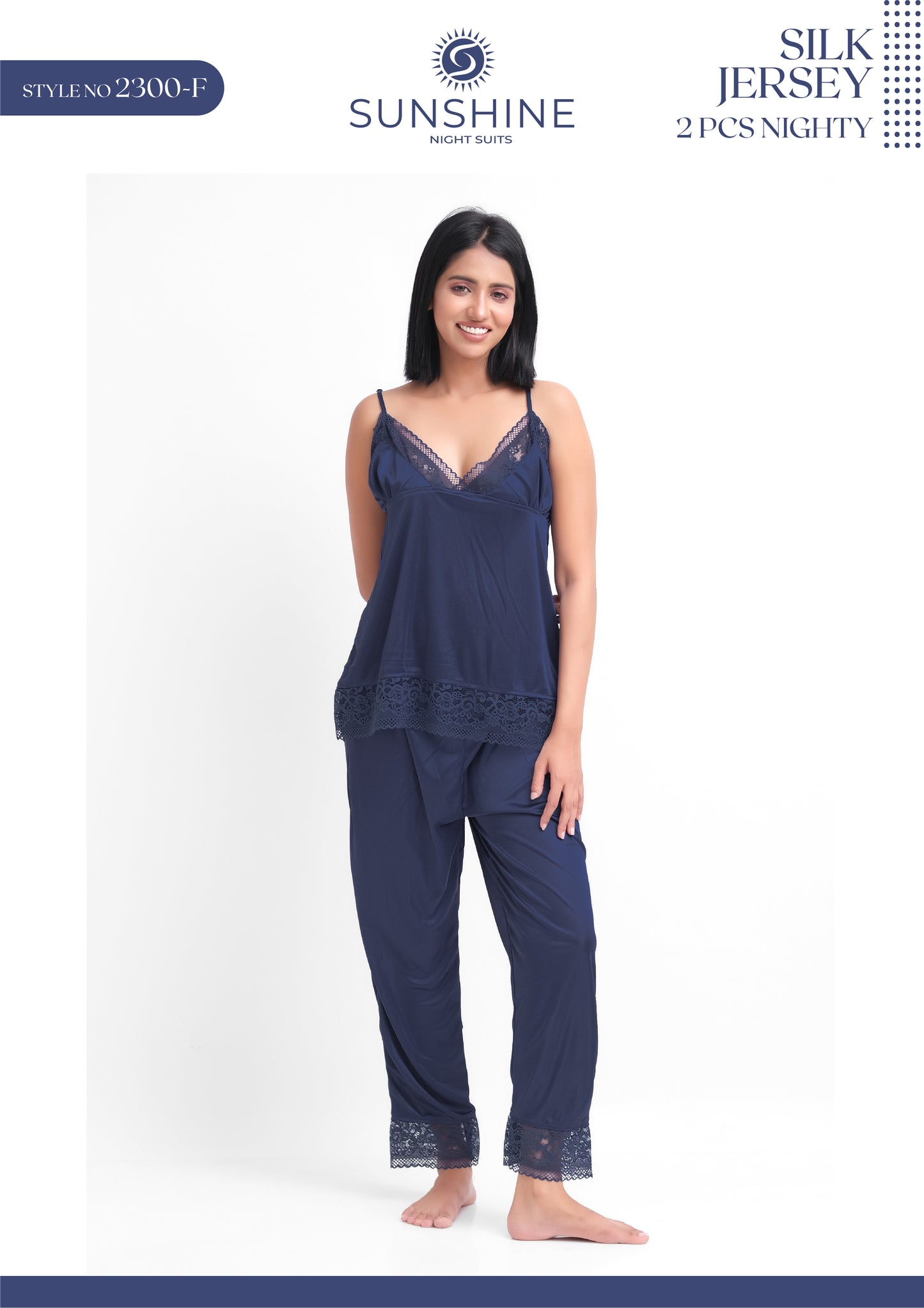 Sexy Silk Cami Pajama Set - Style No. 2300