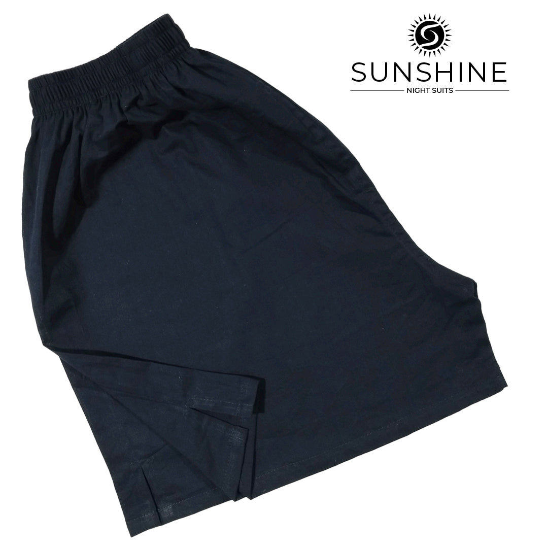 Navy Blue Plain Cotton Boxer Short MCB-06