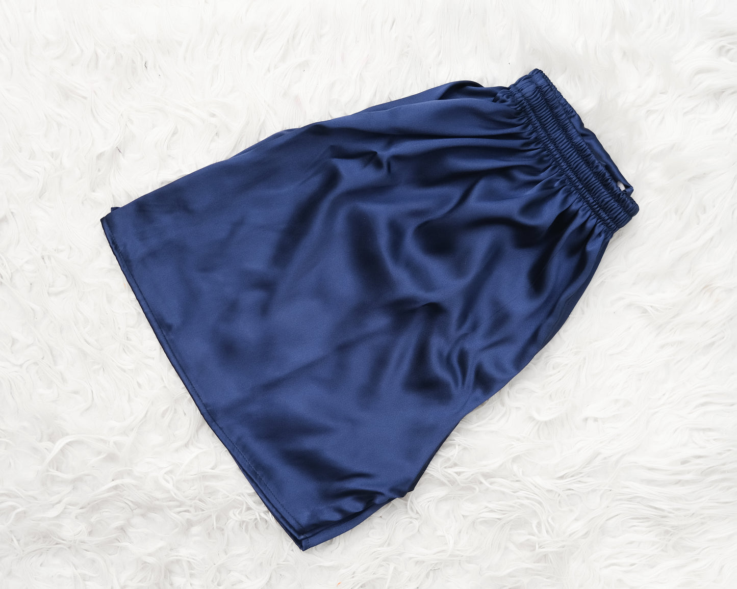 Navy Blue Silk Boxer Shorts MSB-04