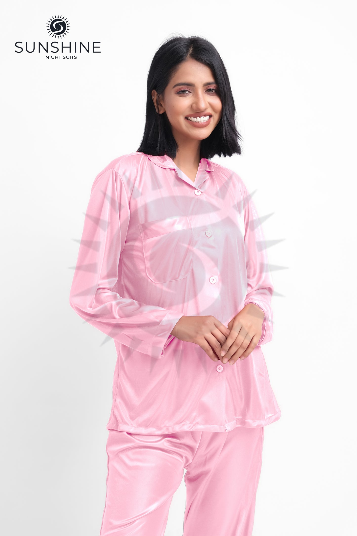 Pink Silk Jersey Pajamas Set 2550-E