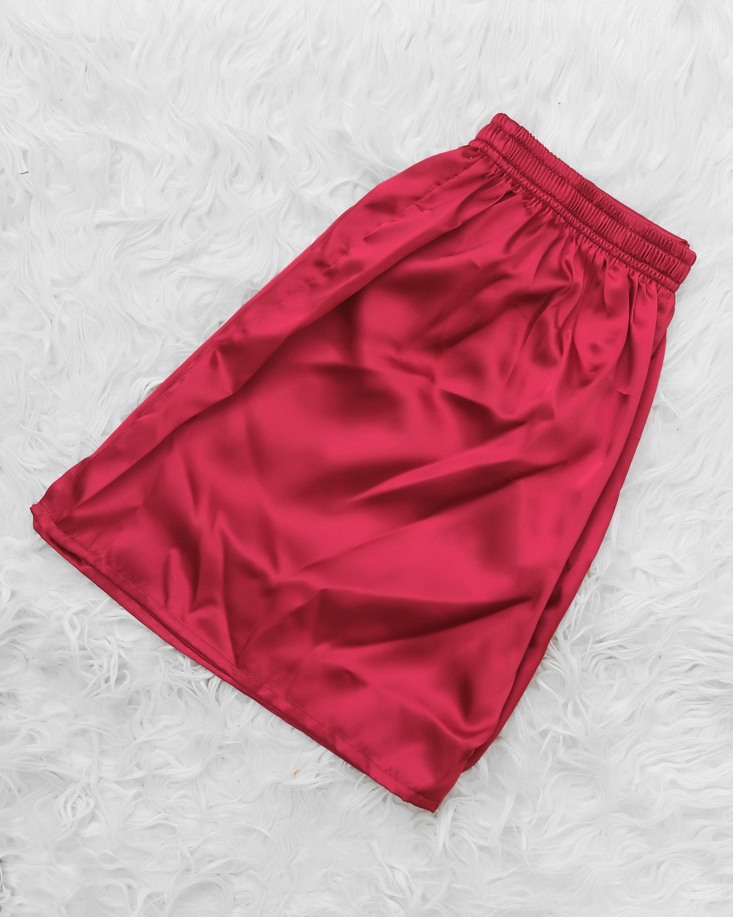 Wine Red Silk Boxer Shorts MSB-05