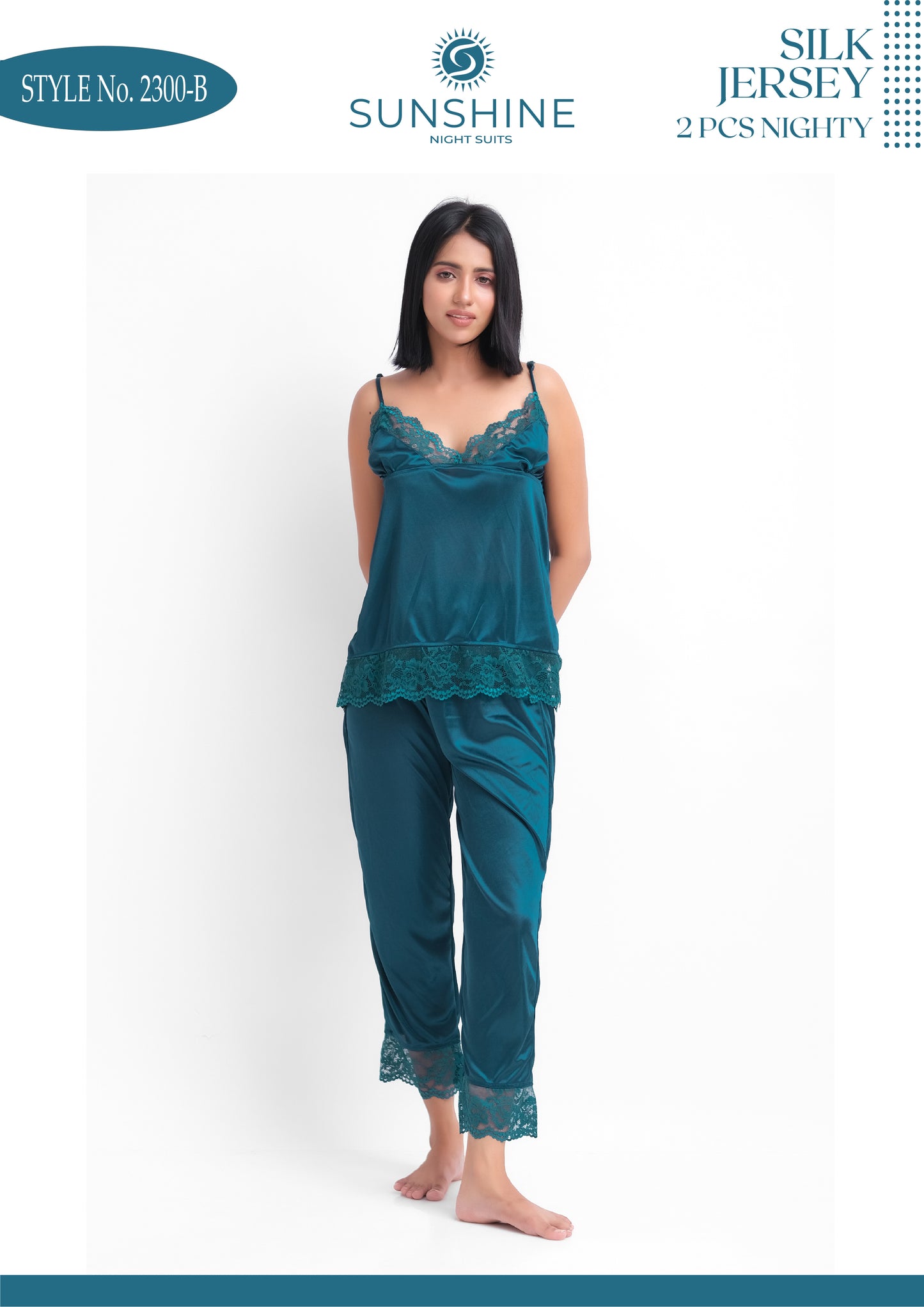 Sexy Silk Cami Pajama Set - Style No. 2300