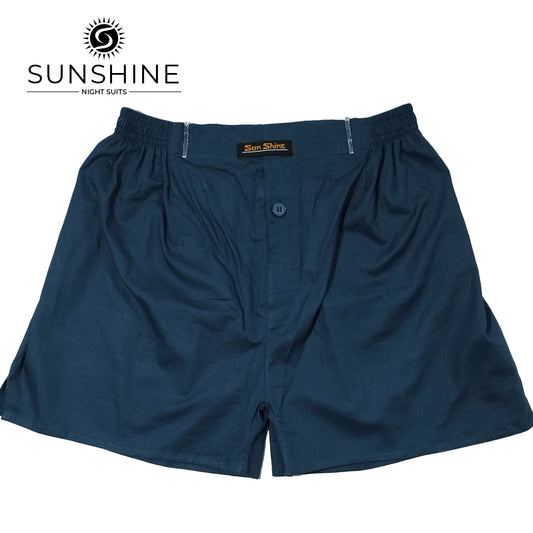 Teal Plain Cotton Boxer Short MCB-05