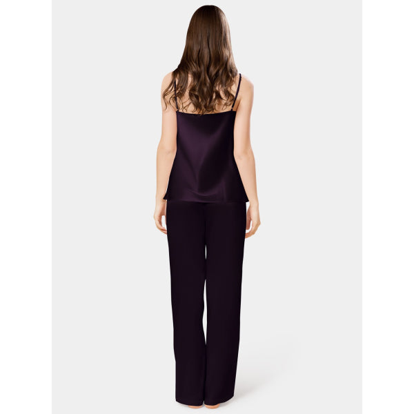 Dark Purple Silk Cami Pajama WCP-06