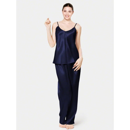 Navy Blue Silk Cami Pajama WCP-02