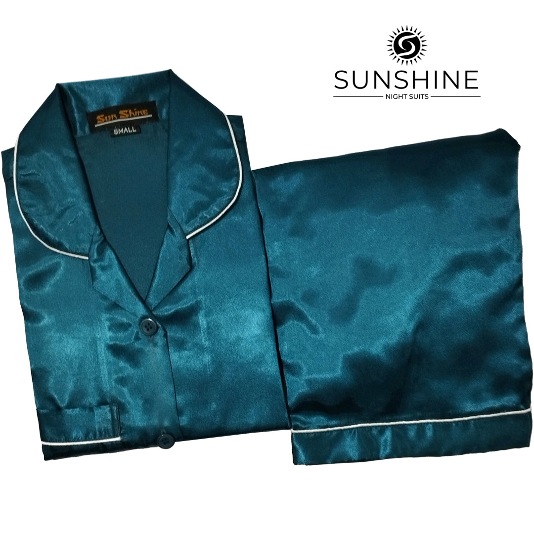 Teal Silk Nightdress WSN-11